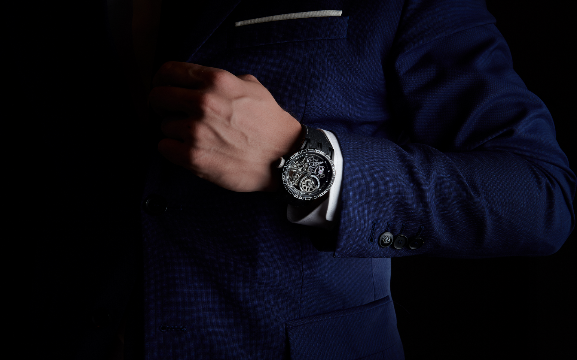 The Pirelli Excalibur Spider with white accents (Photo: Roger Dubuis)