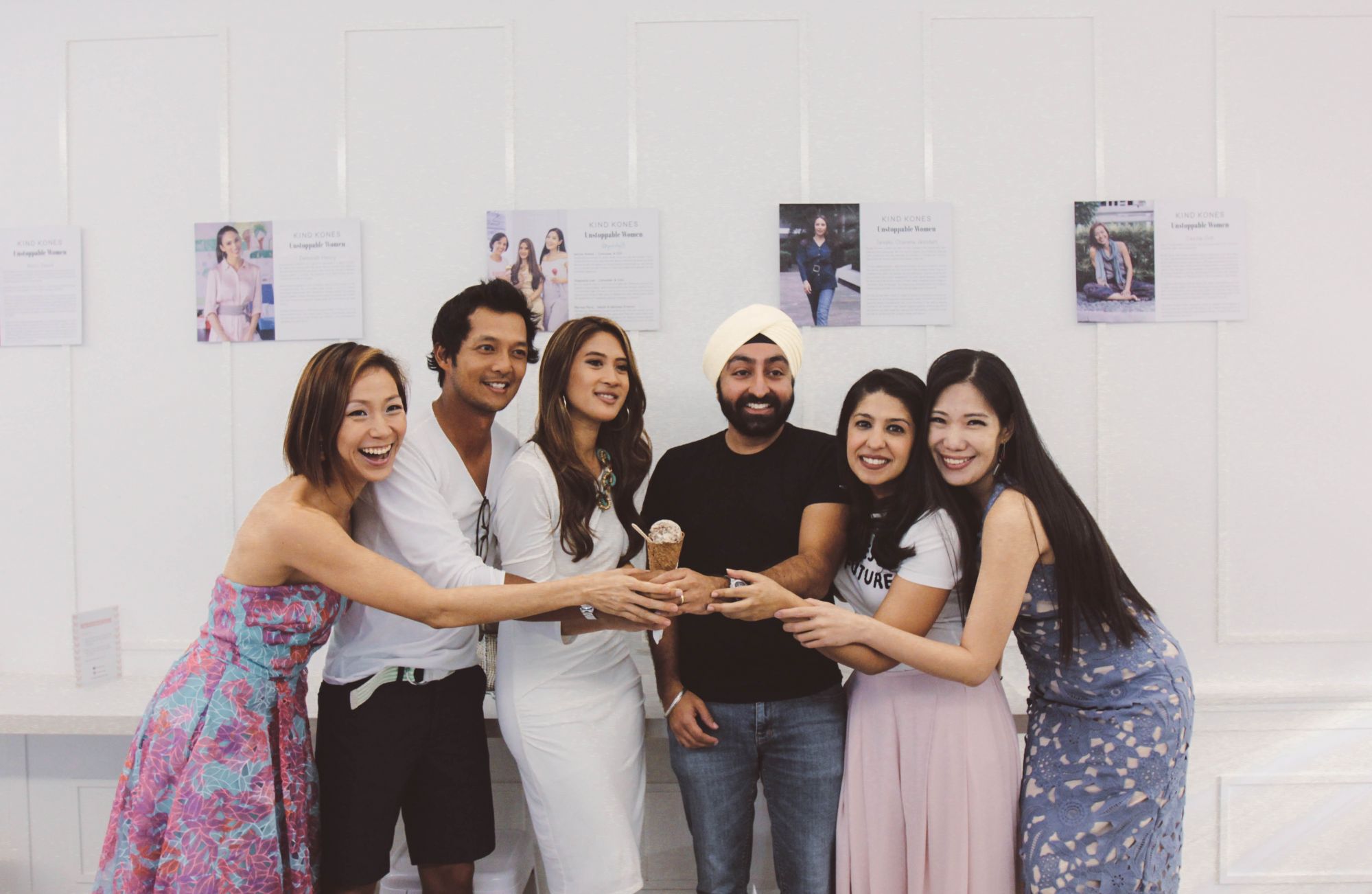 Davina Goh, Joey Azman, Jesrina Arshad, Ispal Bajaj, Kind Kones founder Serina Bajaj and Stephanie Looi