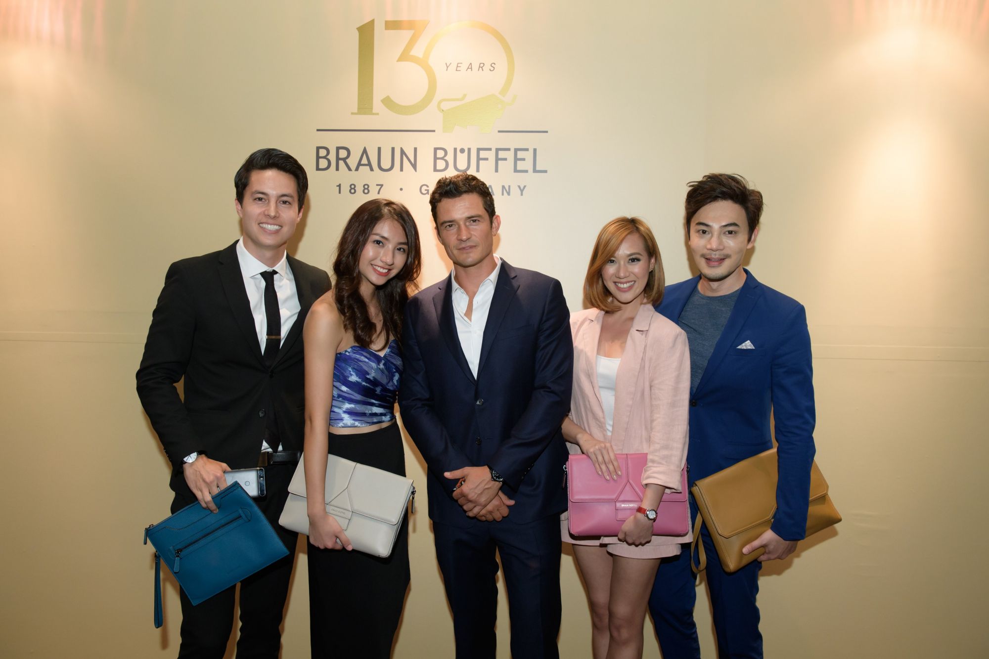 Paul Nagaoka, Vanessa Ho, Orlando Bloom, Caryn Cheng and Wallace Ang