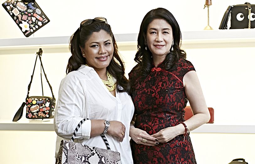 ENRICH vice president Khairul Nisa Ismail and Anya Hindmarch Malaysia managing director Soo Shea Pin