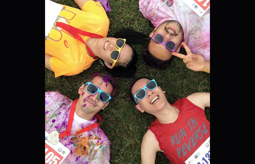Tengku Shamel took on the Great Eastern 'Colour My Heart' run for a hearty good cause. (Photo: @tengkushamel)