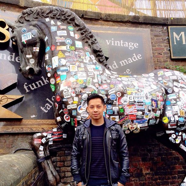 Raja Fadzli spent a very colourful afternoon walking around Camden Markets, London. (Photo: @rajafadz)