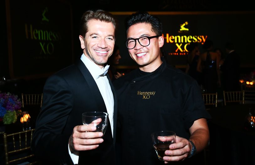 Managing Director of MHD Malaysia, Mathieu Duchemin with winner of Iron Chef America, Viet Pham