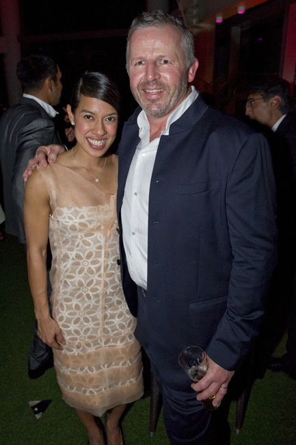Datuk Nicol David, squash world champion and Sean Fitzpatrick, former captain of New Zealand All Blacks rugby team