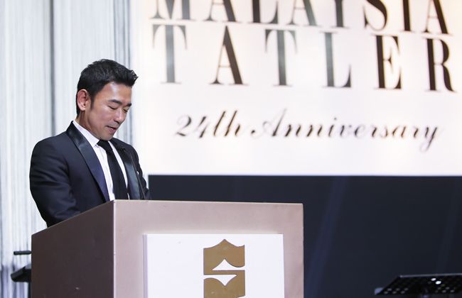 Ken gave a humorous speech about his namesake beauty salons, saying "The name 'Ken's Apothecary' is too big of a mouthful; some have called it Ken's Asam Curry but that's okay, it lets me explain what I do."