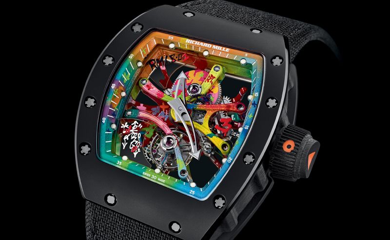 Graffiti on your wrist courtesy of Richard Mille and Cyril Kongo