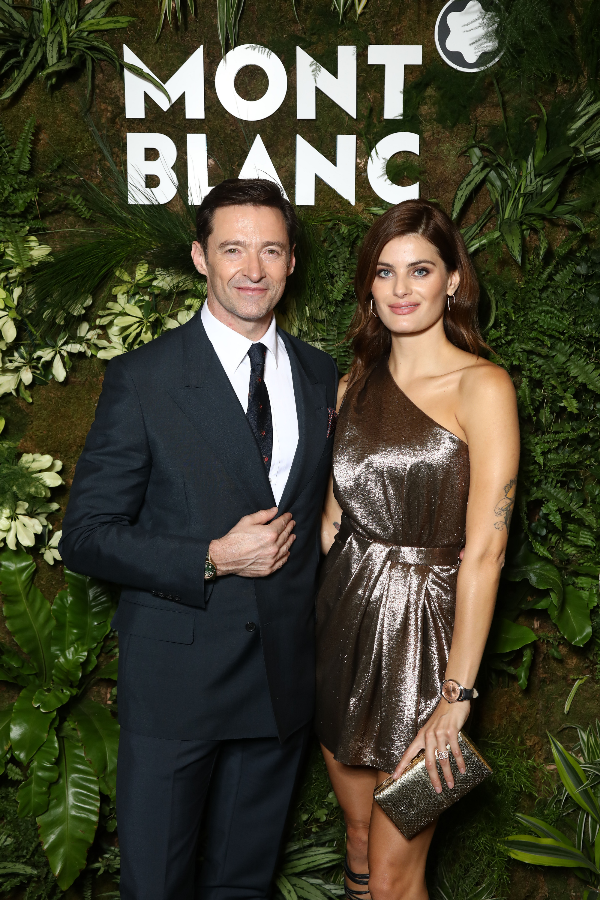 Hugh Jackman and Isabeli Fontana at Montblanc