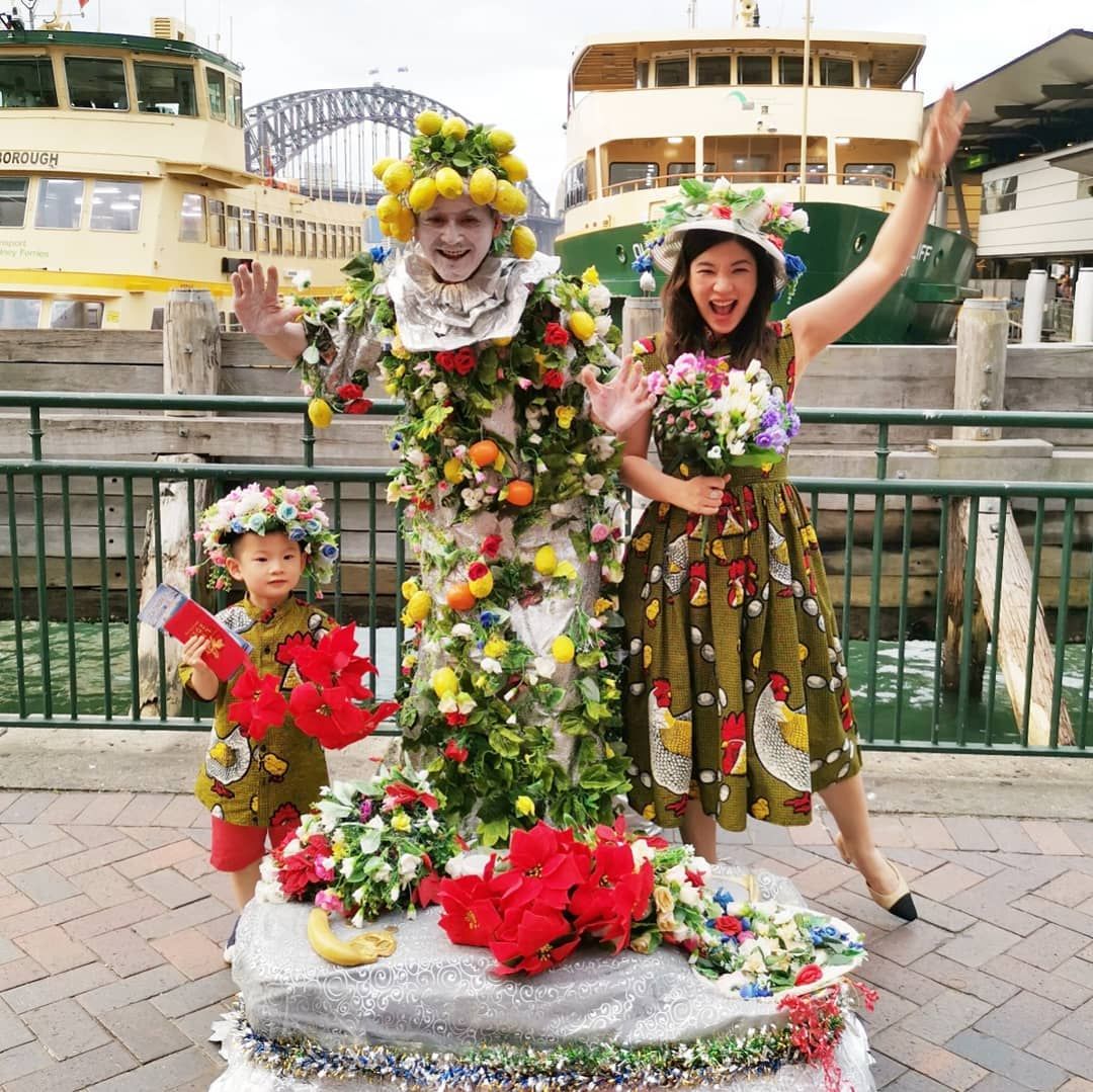 There's never a dull moment when Shen-Tel Lee is around to wish everyone a big, happy Gong Xi Fa Cai from Sydney. (photo: @shentel/Instagram)