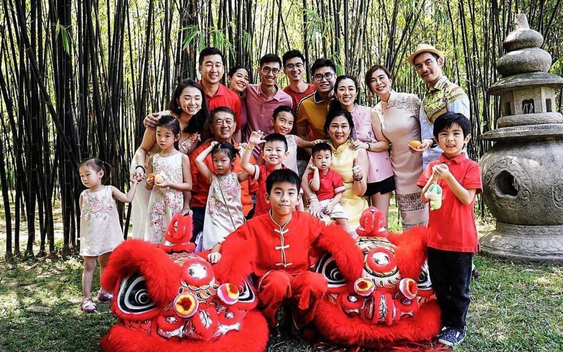 Diani Lee finally got to watch the lion dances on the second day of CNY and join this amazing group shot with her entire family, taken by her brother Matahari. (Photo: @ninininininininihi/Instagram)
