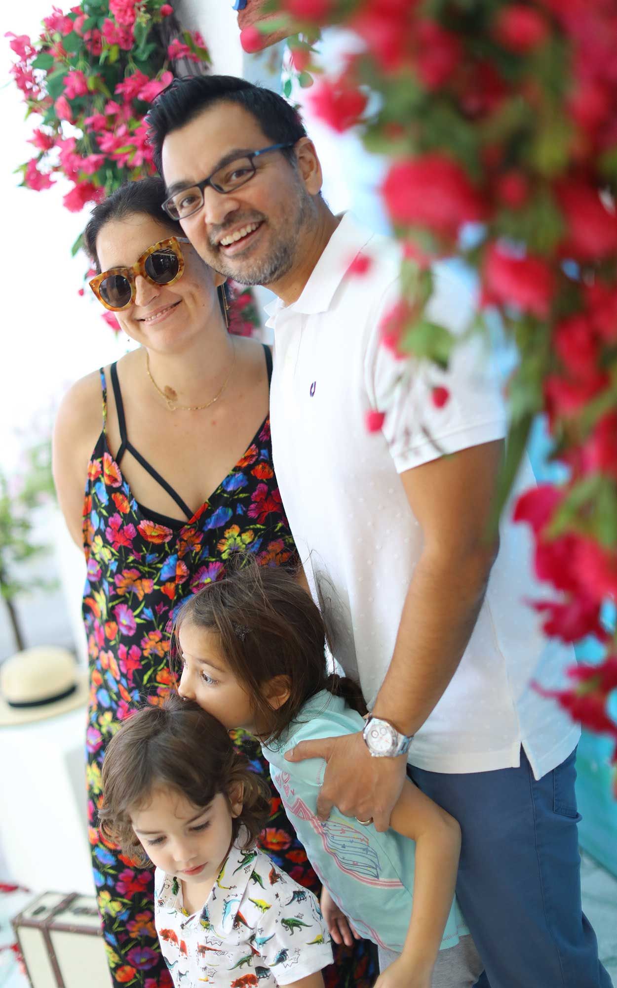 Che Puan Claire Louise Rania Moore and Tunku Danny Nasaifuddin with their children, Tunku Idris Arthur and Tunku Gabriella Amiera