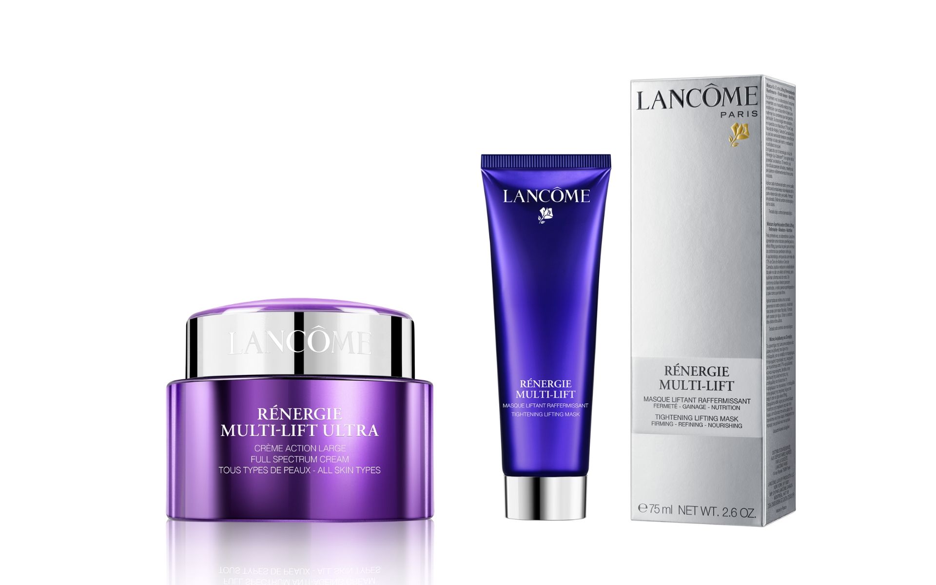 Restore tightness, smooth wrinkles and recontour facial outlines with Lancôme’s Rénergie Multi-Lift Masque, a skincare that offers a redefinition of the face. With a new technology that allows for the formula to be made up of no less than 17% waxes, this perfect balance between beeswax and carnauba wax results in a ‘corset’ effect which works its magic while you sleep.