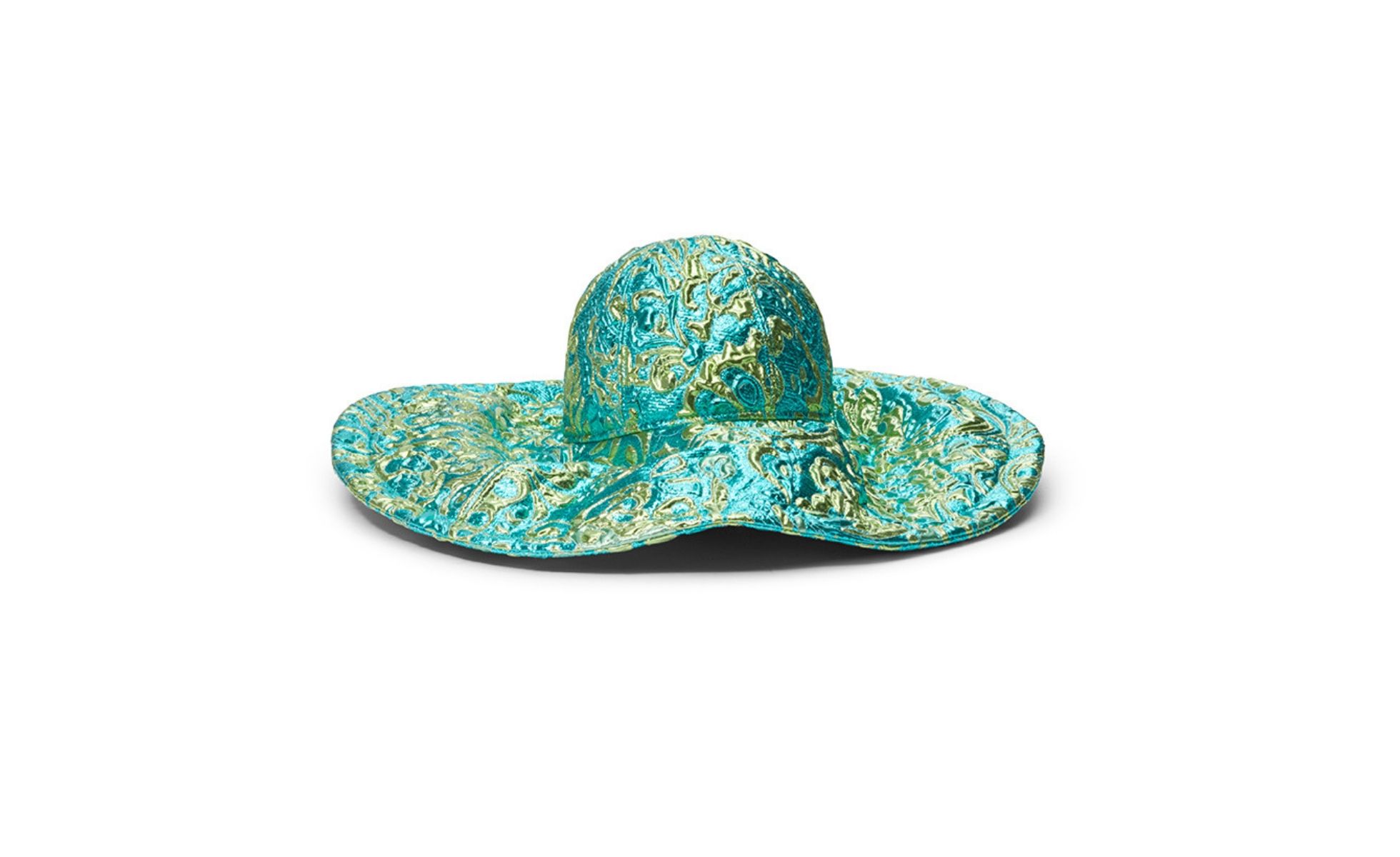 Michael Kors spring campaign boasts plenty of green and floral including this sun hat (Photo credit: Michael Kors)