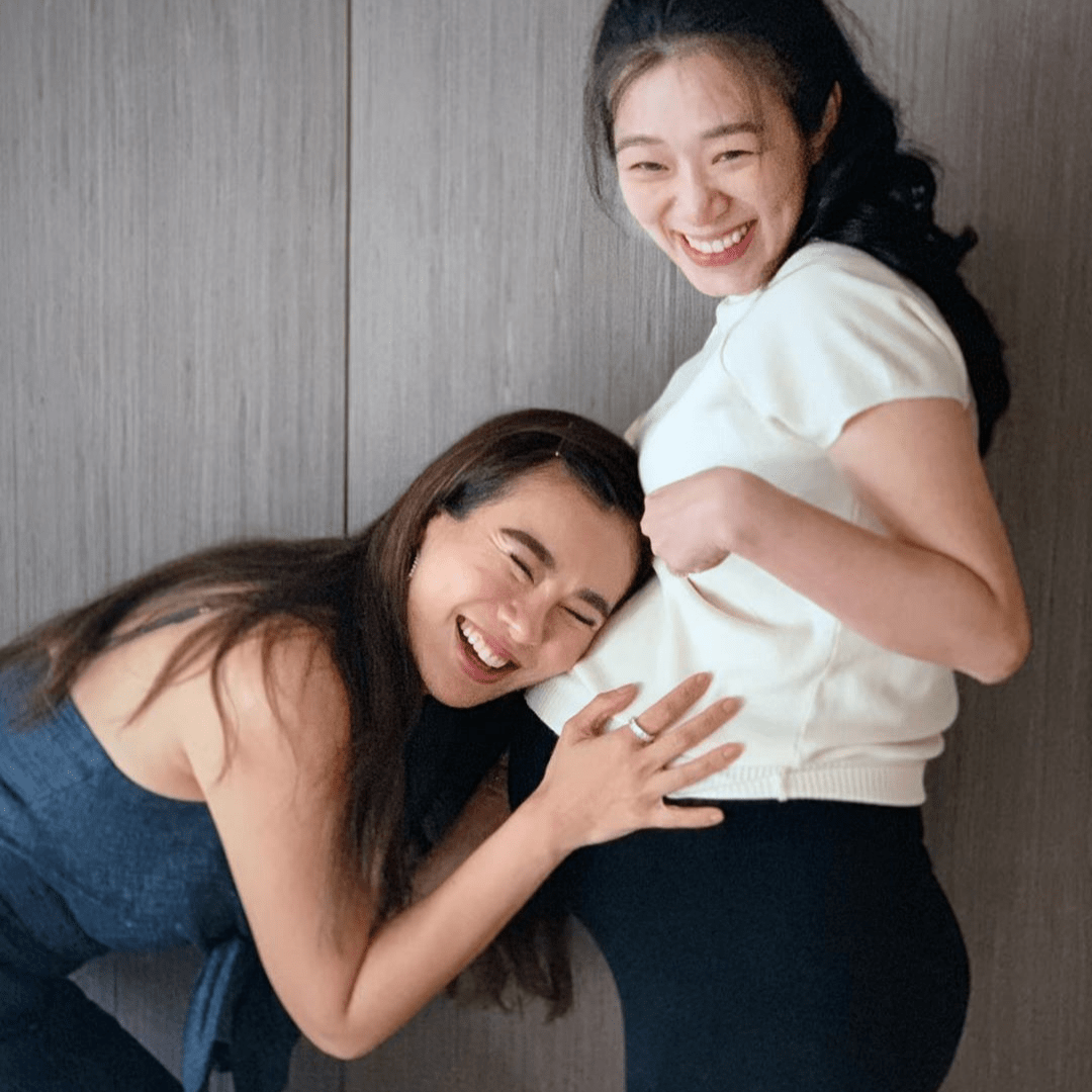 From one mother to another: Datin Dian Lee might be even more excited to see the latest addition to her sister Diani Lee’s family than Diani herself. (Photo: @dianwithlove/Instagram)