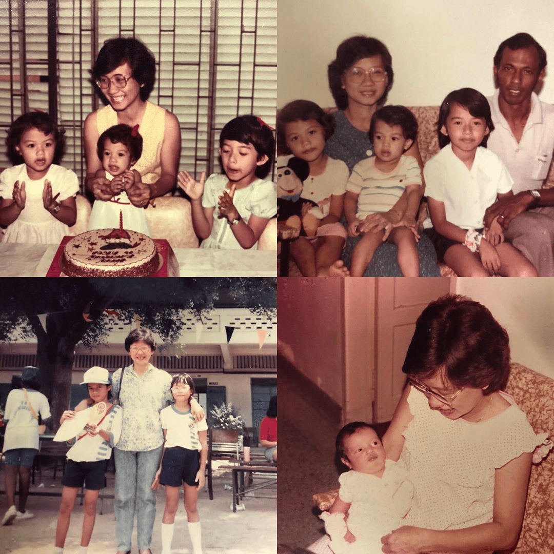 Bonus points to squash champion Datuk Nicol David for this heartfelt dedication to her beloved mum, complete with a collage of family photos from her childhood. (@nicoldsquash/Instagram)