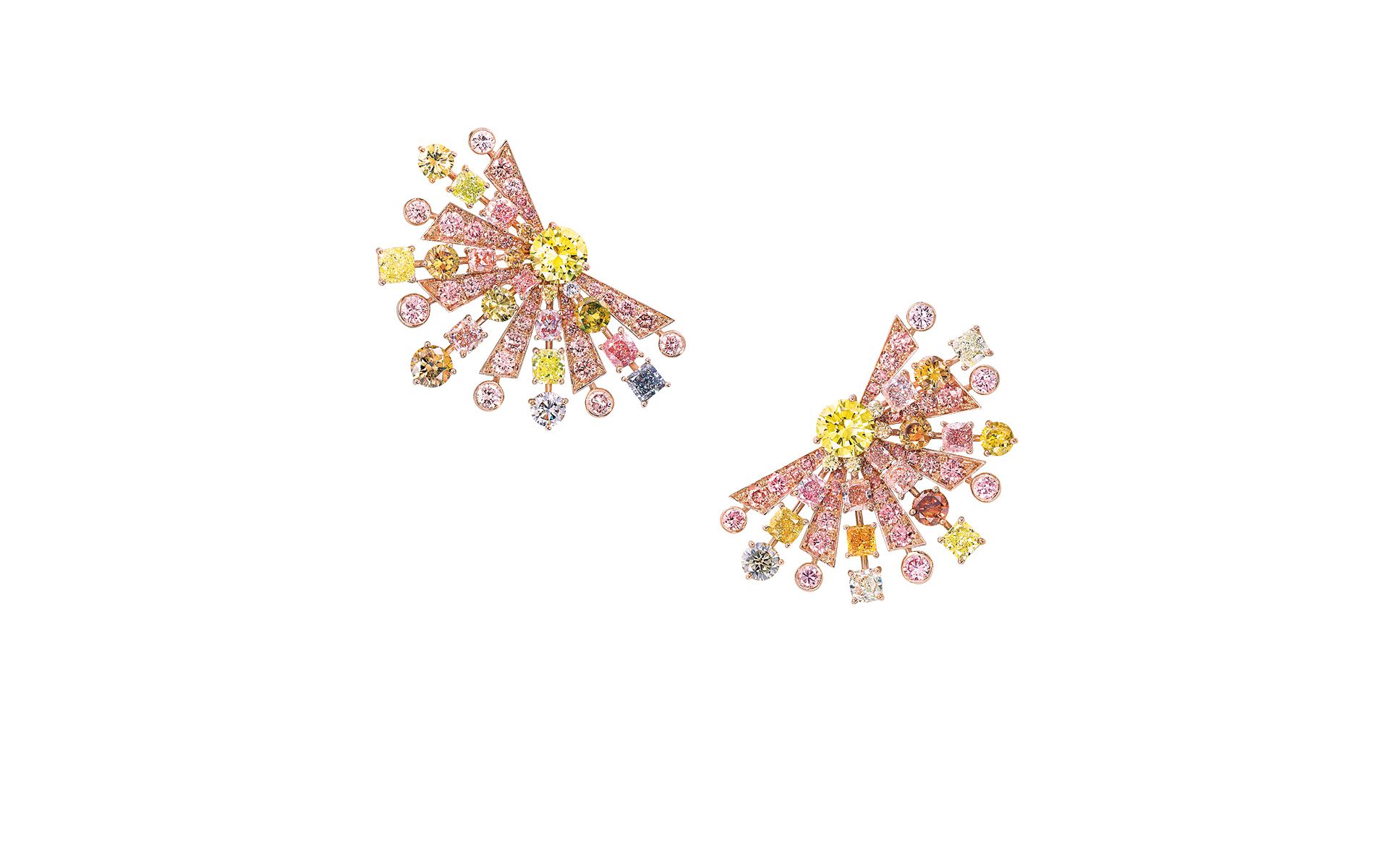 Graff Multicoloured diamond earrings
