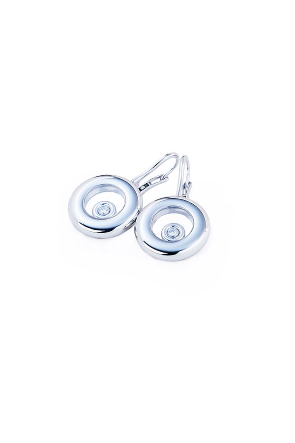 Chopard “Happy Diamonds” In 18-Carat White Gold