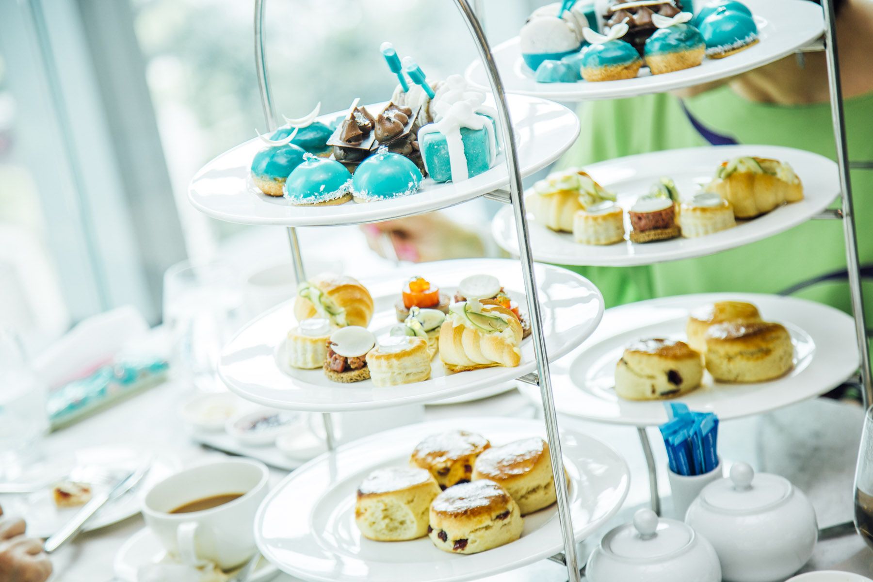 A Tiffany & Co. themed afternoon tea at the Four Seasons Hotel Kuala Lumpur