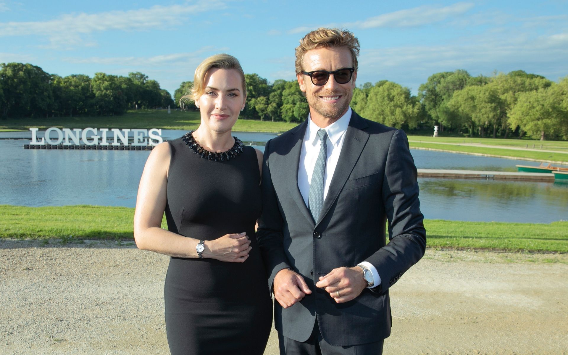 Kate Winslet and Simon Baker at Chateau de Chantilly