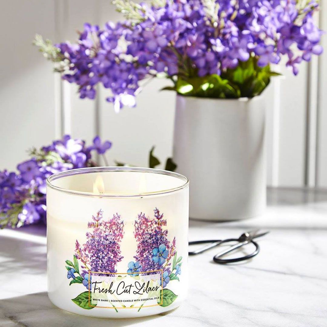 Sometimes, you just need to fall back into the welcoming arms of lilac bouquets. Indulge in the classics with Bath & Body Works' Fresh Cut Lilacs 3-Wick candle, straight from the brand's White Barn collection. (Photo: Courtesy of Bath & Body Works)