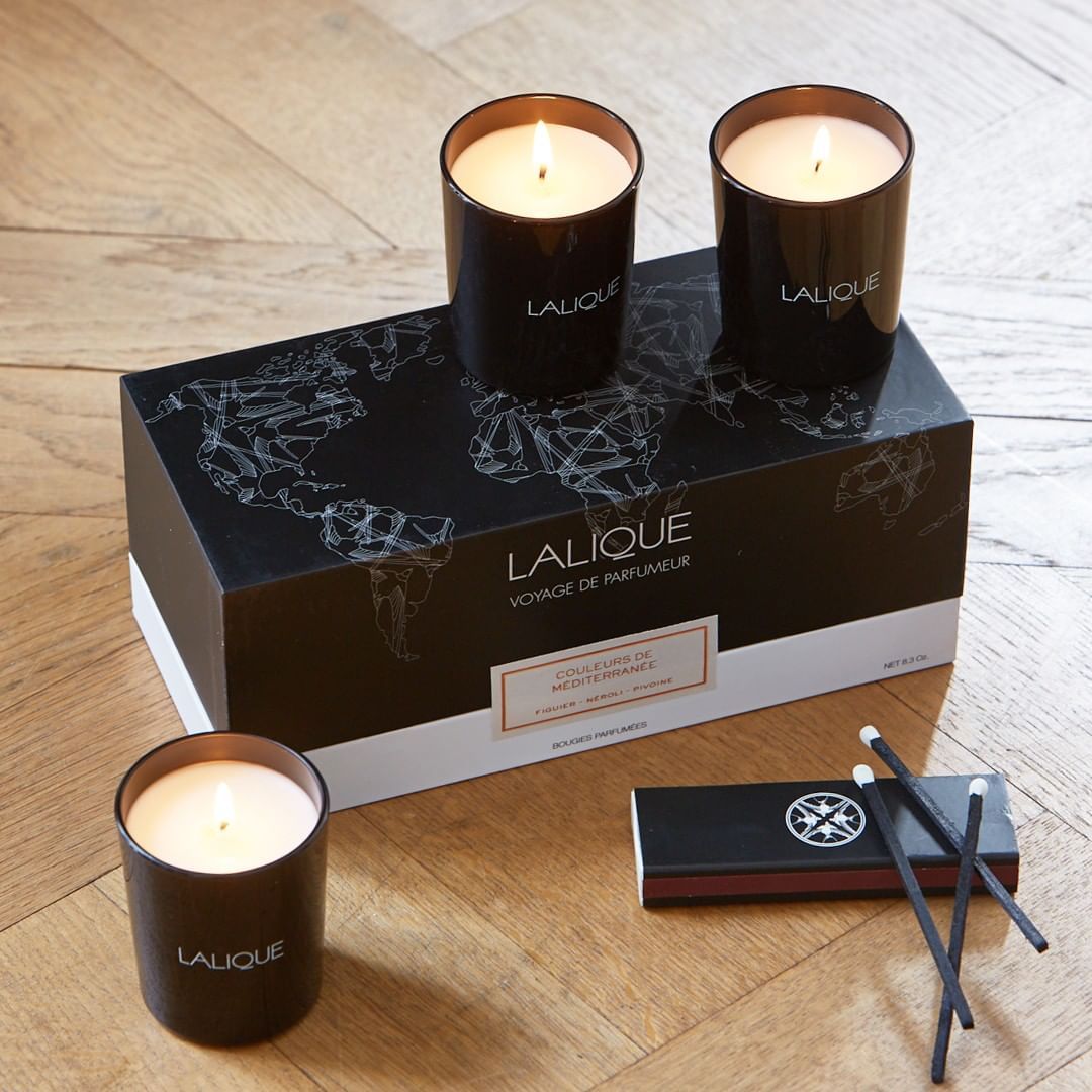 Did you know that Lalique's Voyage de Parfumeur scented candles are crafted by the official wax providers that used to service the kings of France? Now you have a good excuse to feel like royalty in your own home with the delightful candles in this collection, inspired by the journeys of jet-setters around the world. (Photo: Courtesy of Lalique)