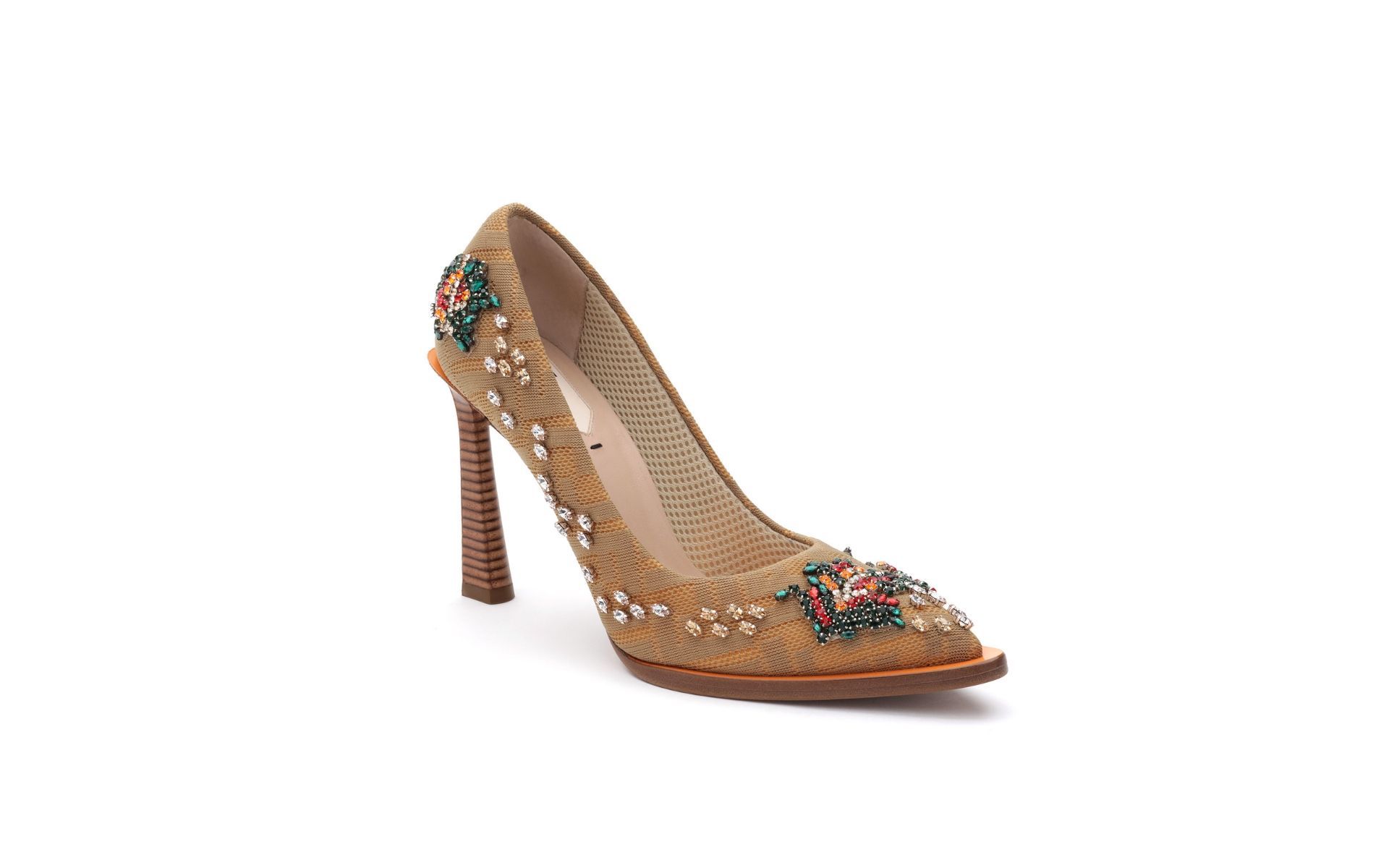 Go high and glam with beaded heels from Fendi fall/winter 2019 collection. (Photo credit: Fendi)