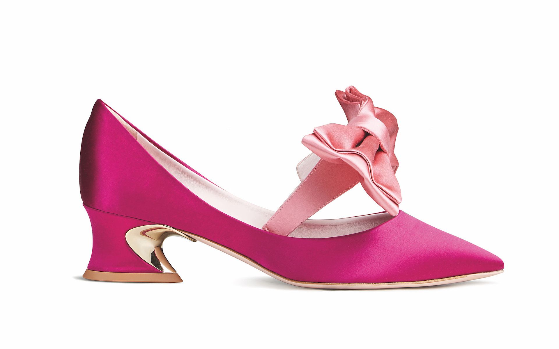 Paint the town pink with the charming and flirty Roger Vivier Courbette. Photo: Courtesy of Roger Vivier.