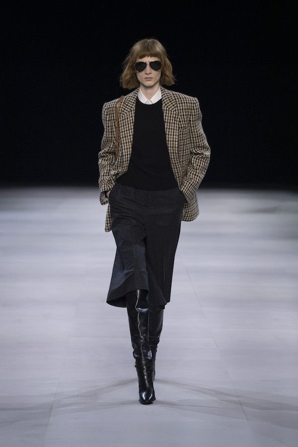 A little plaid goes along way with this Celine blazer, dressed-up or down. Photo: Courtesy of Celine.