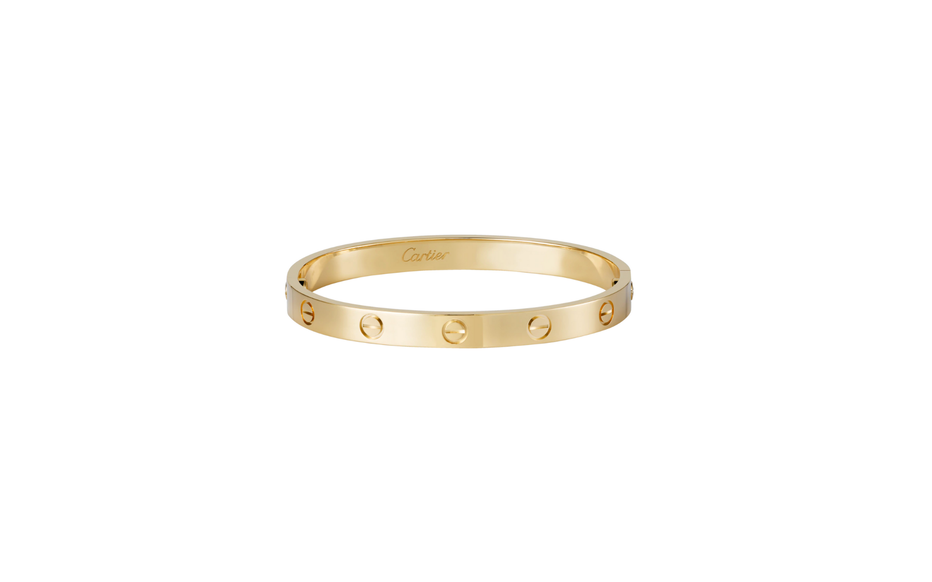 The iconic Love bracelet from Cartier is the ultimate, staple bangle you need to own to accessorise your look. Photo: Courtesy of Cartier