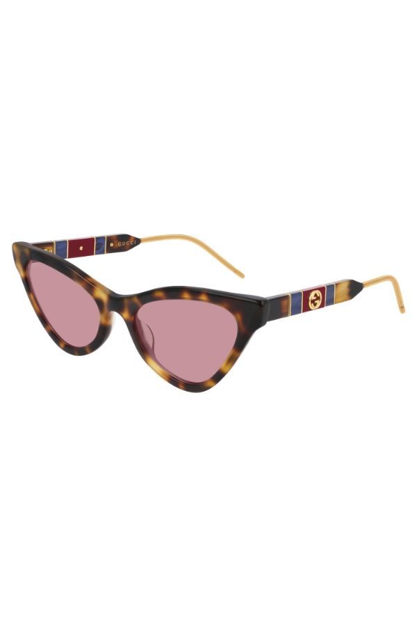 Sunnies with elaborate animalistic patterns will undoubtedly highlight the eyes! (Photo credit: Gucci)