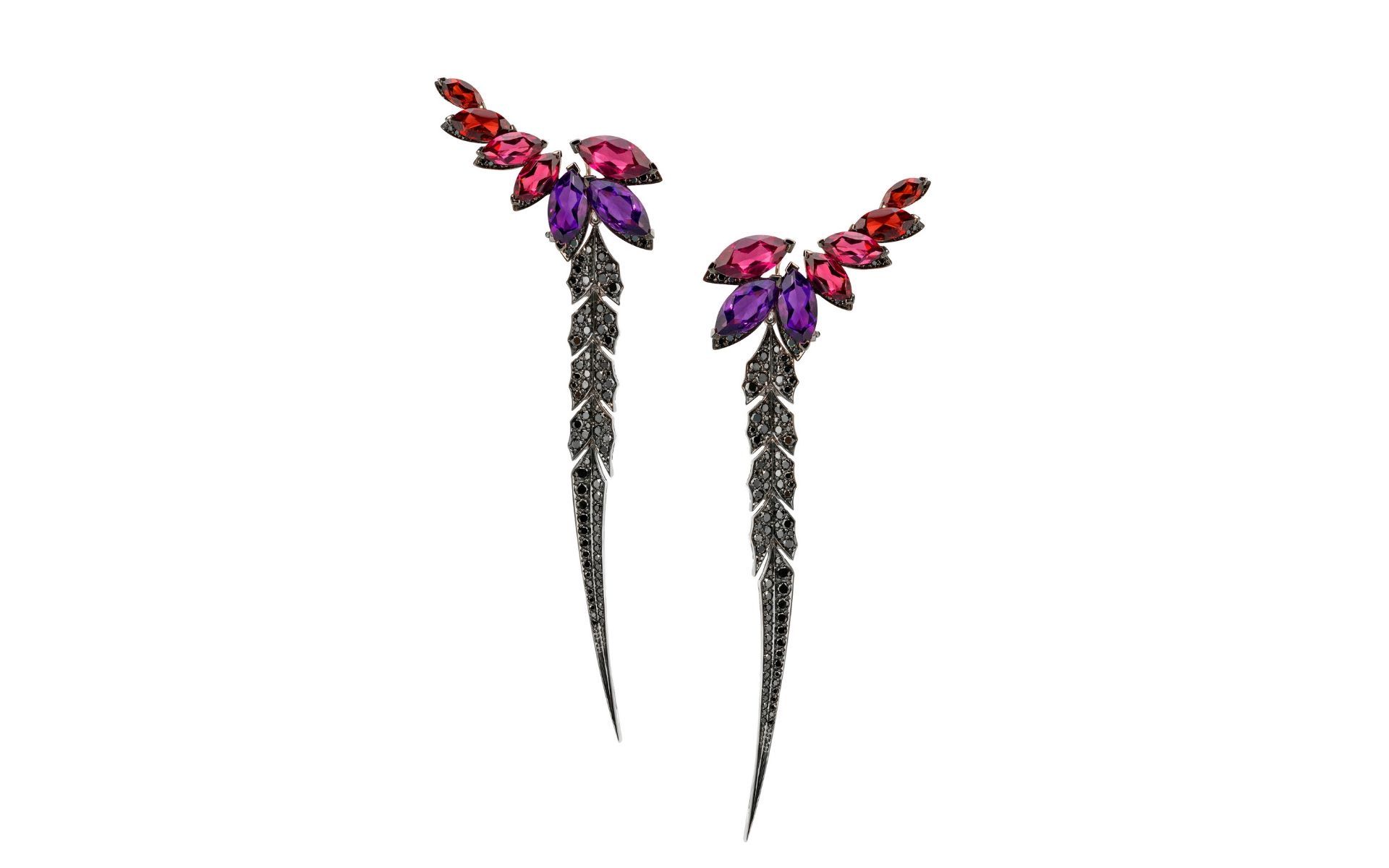 England's most iconic game bird, the pheasant is referenced here in the Magnipheasant collection by Stephen Webster. (Photo credit: Stephen Webster)