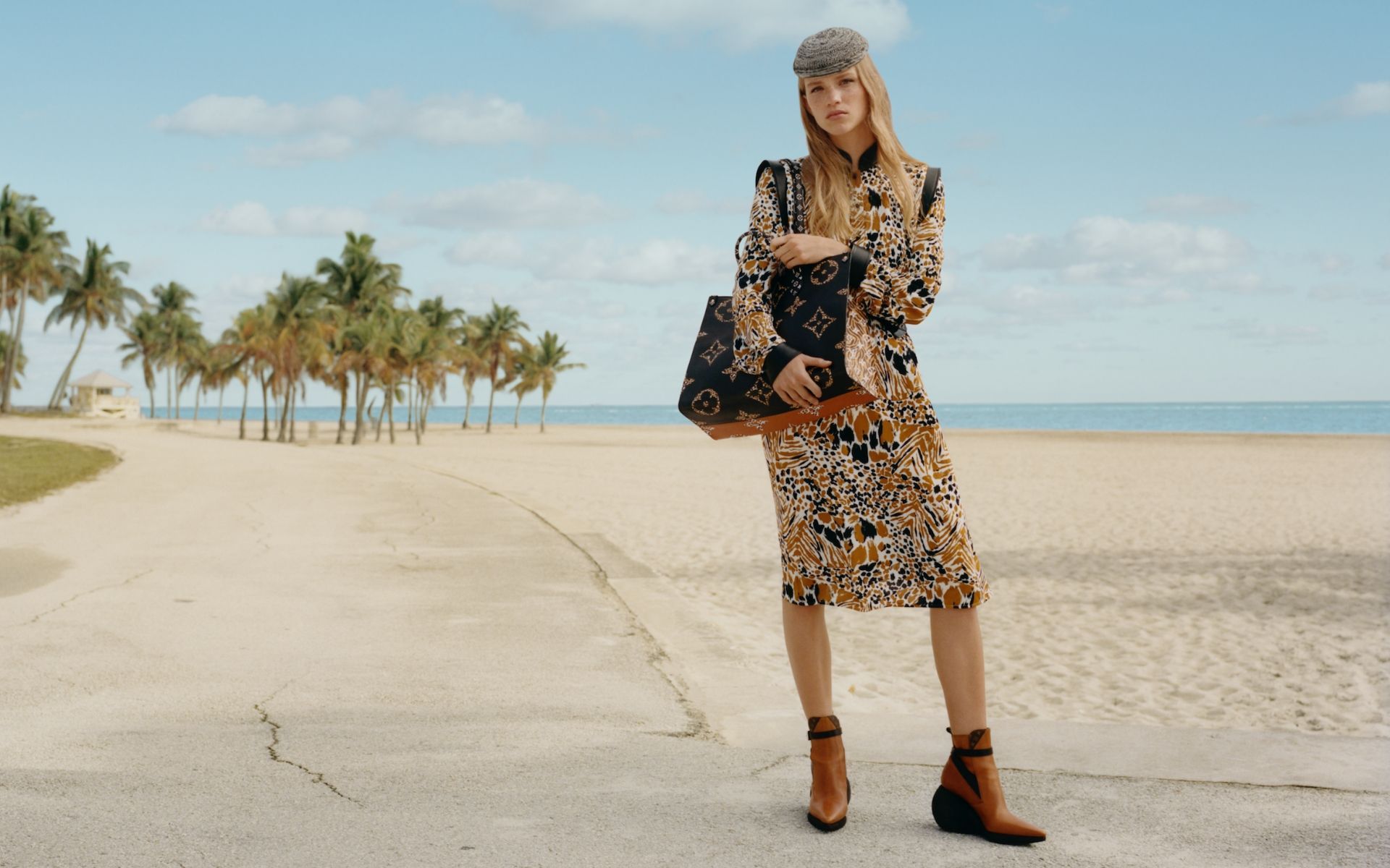Louis Vuitton's iconic monogram canvas is given new teeth and it bites in the Monogram Giant Jungle collection. (Photo credit: Louis Vuitton)