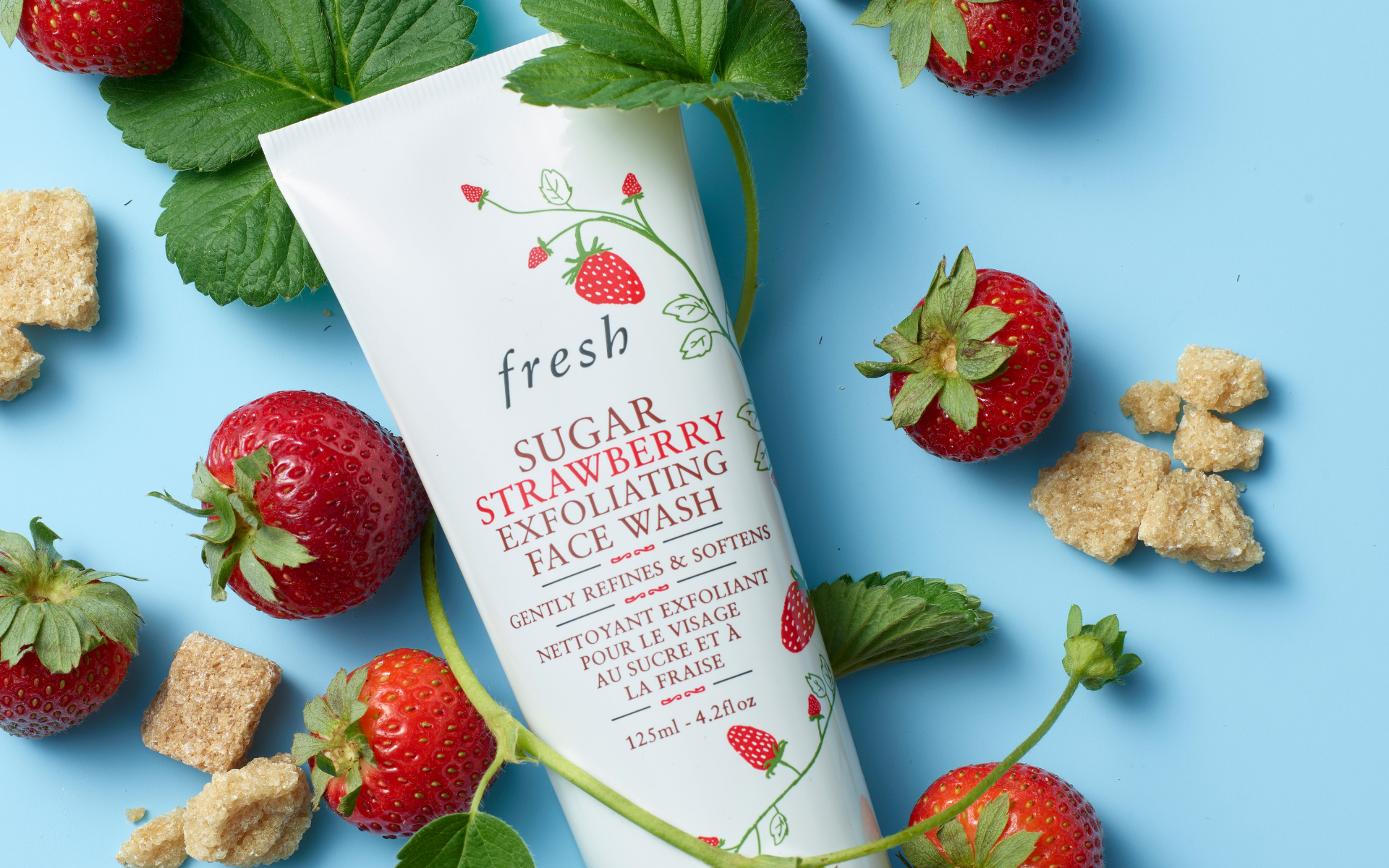 The sugar crystals and soapberry peel extract work hand-in-hand to combat uneven skin tone, visible pores and dry skin. Photo: Courtesy of Fresh