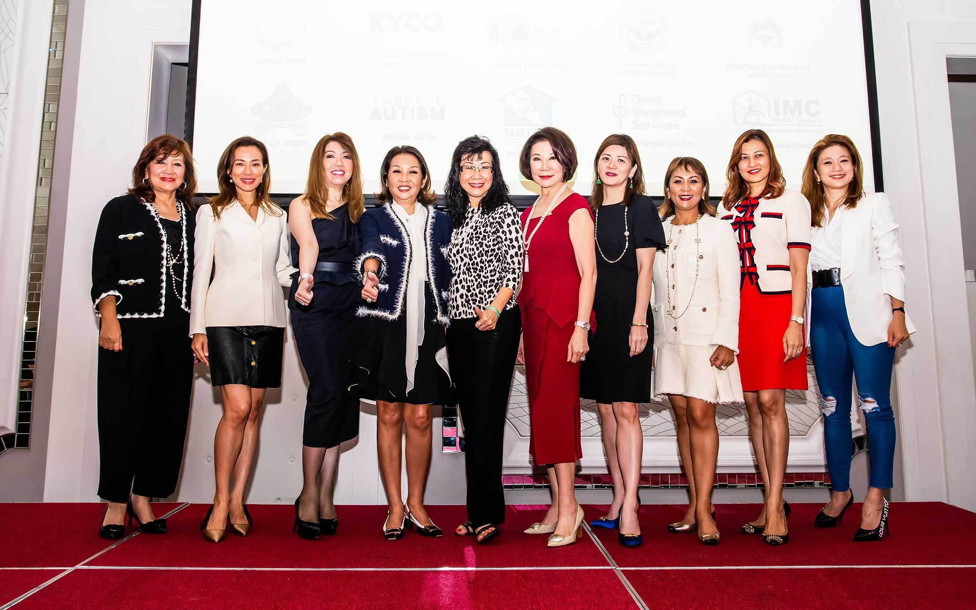 Dato' Rosemarie Wee, Claire Lee-Bloy, Lee Jim Leng, Dato' Seri Farah Khan, Florence Fang, Puan Sri Dato' Sandra Lee, Che Puan Datin Winnie Low, Puteri Badrinise Zakuan-Naquiyuddin, Datin Meera Sen and Mariam Teh