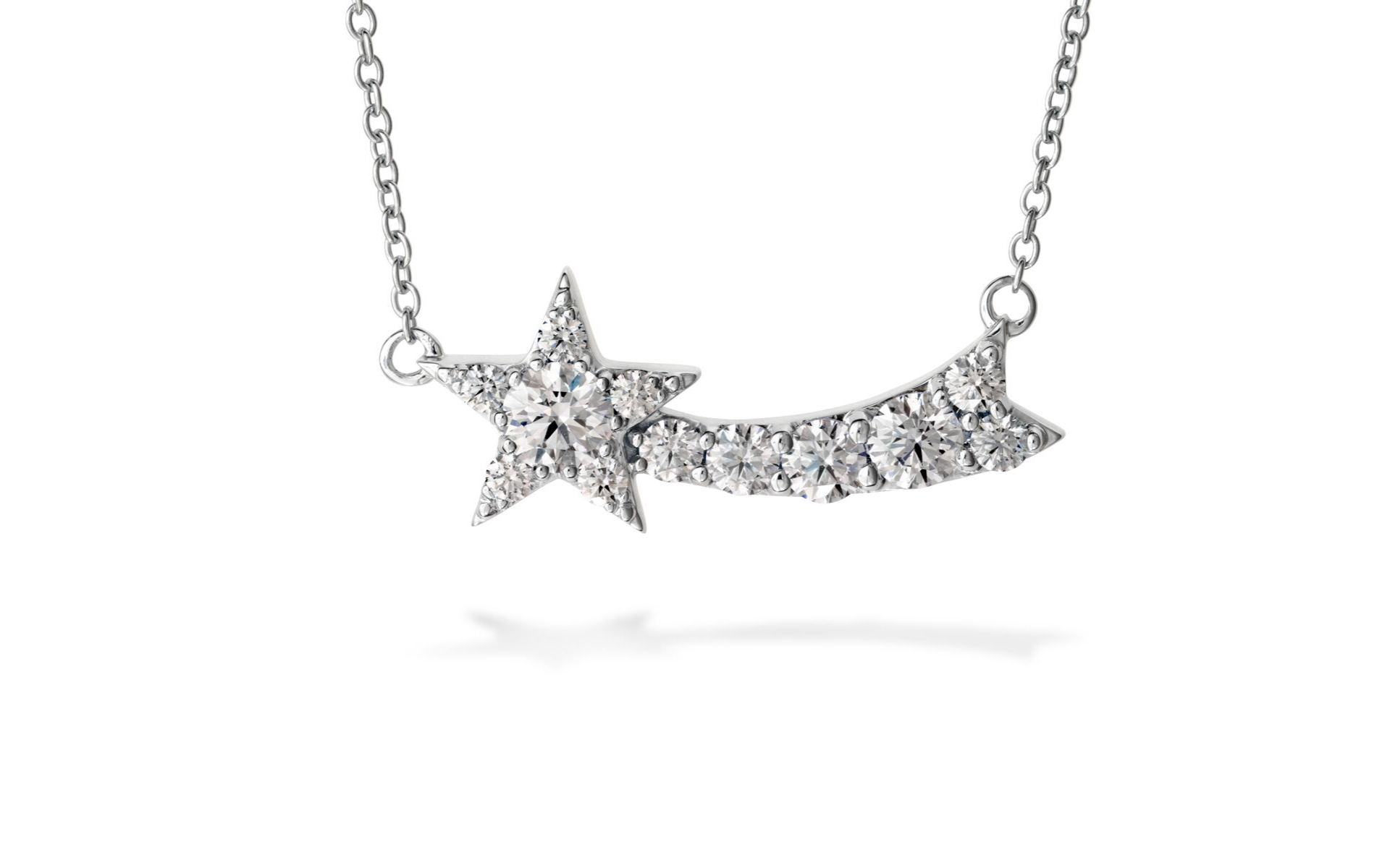 Shoot for the stars with Habib Jewels Illa Comet Pendant necklace. Photo courtesy of Habib Jewels