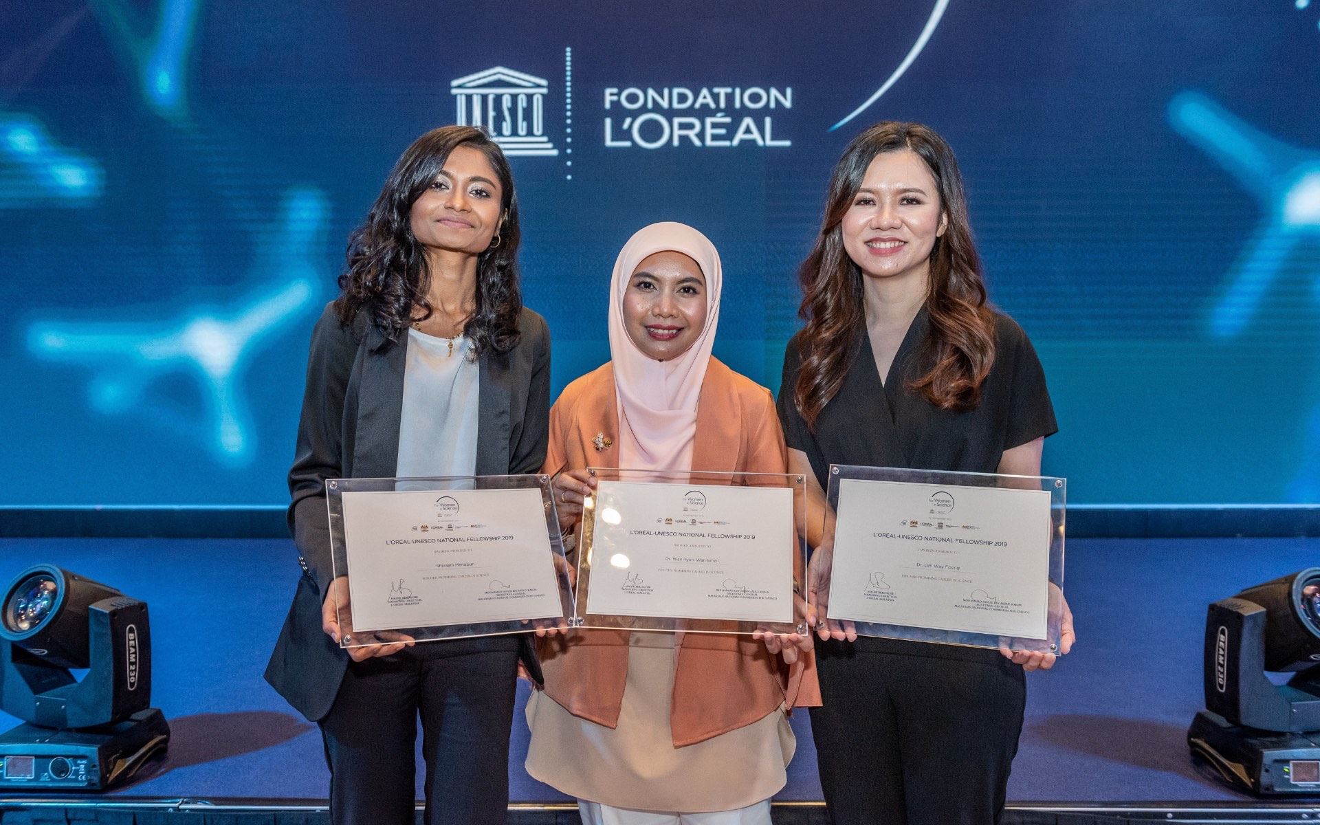 Shivaani Mariapun, Dr Wan Iryani Wan Ismail and Dr Lim Way Foong