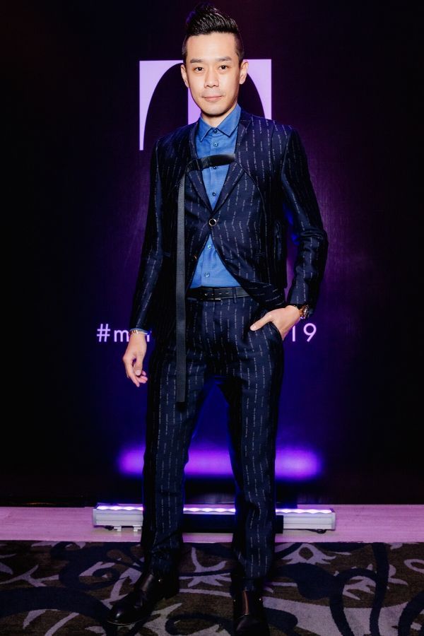 Mah Kok Wah went bold with a harnessed suit from Louis Vuitton