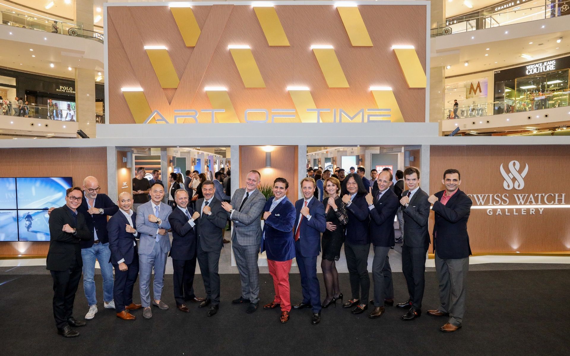 Representatives from the various watch brands