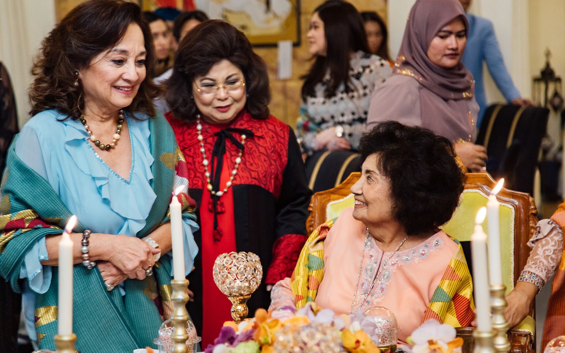 Tunku Dara Naquiah, Datin Paduka Jamaaiyah Kamarudin Daud and Tuanku Najihah Tunku Besar Burhanuddin