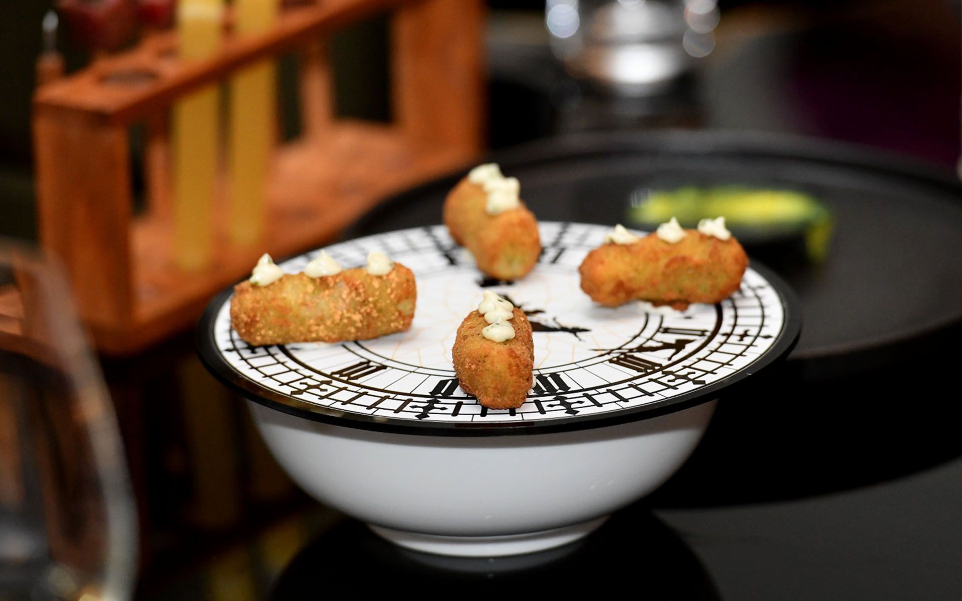 Tick Tock: A dish of chicken croquettes named after the crocodile in Peter Pan.