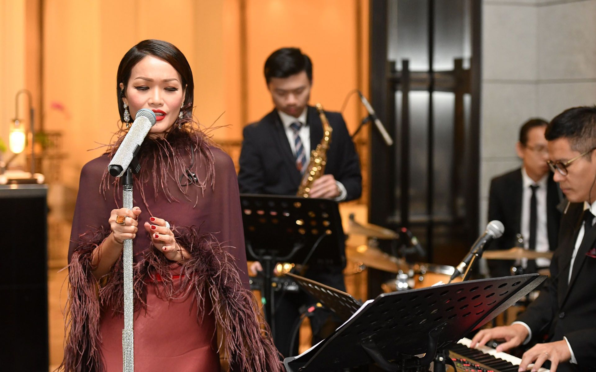 Janet Lee belting out tunes from Disney soundtracks.
