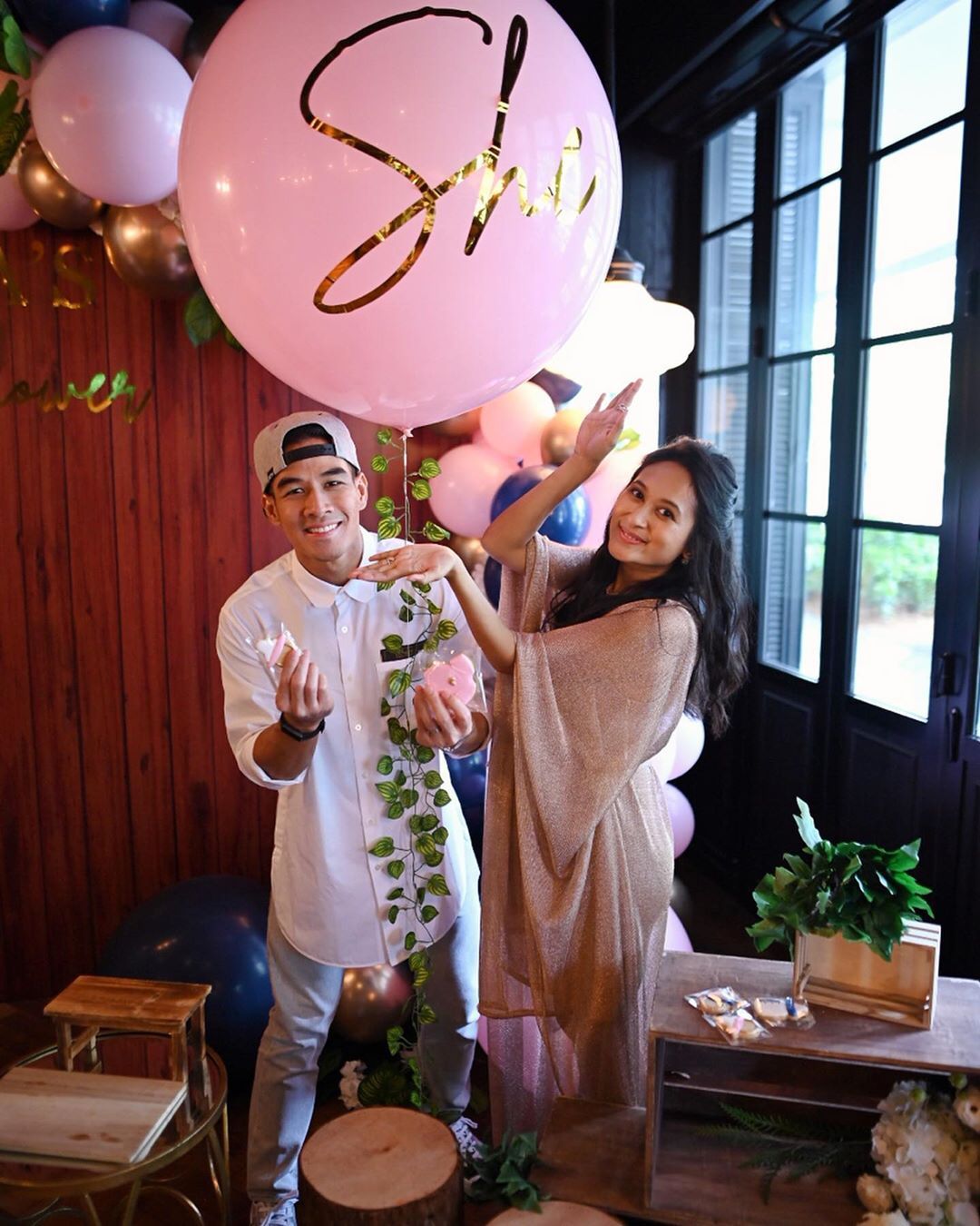 It's a girl! Nadia Nasimuddin and Hamzah Alang Azman celebrated the weekend with a fun baby shower in honour of their soon-to-arrive bundle of joy. (Photo: @nadianasimuddin/Instagram)
