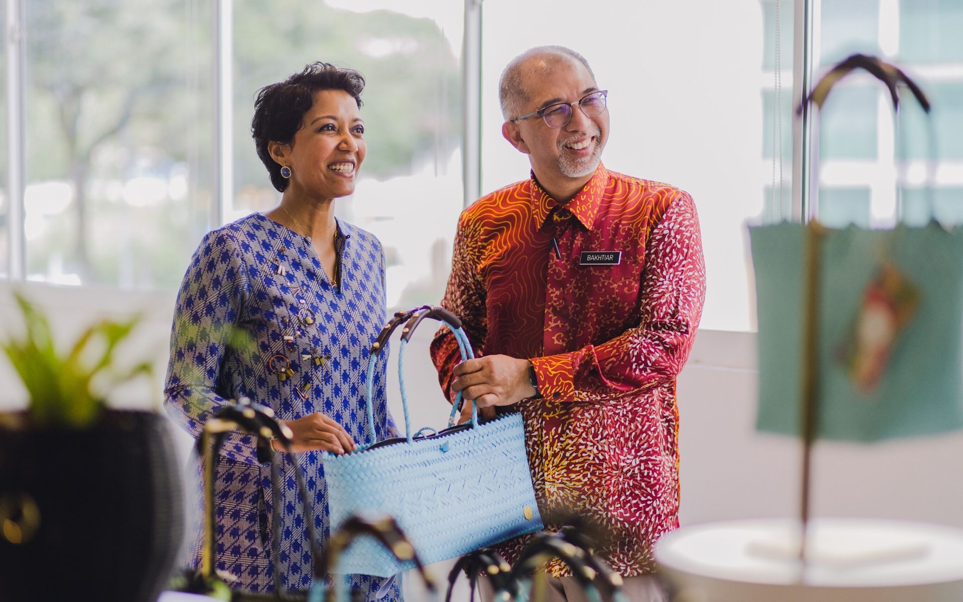 Founder of Earth Heir, Sasibai Kimis and Deputy Minister of Tourism, Arts and Culture, Muhammad Bakhtiar Wan Chik. (Photo: Yaeber Neo)