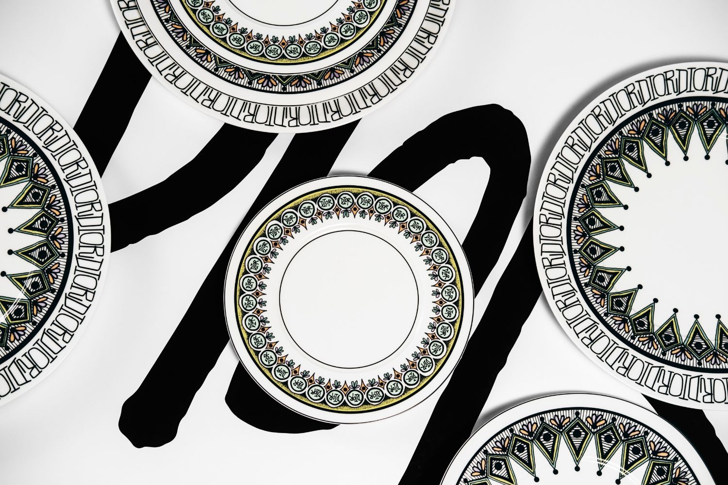 Look familiar? The new Dior Maison tableware collection takes its inspiration from the Maison's Fall 2020 men's collection (Image: Dior)