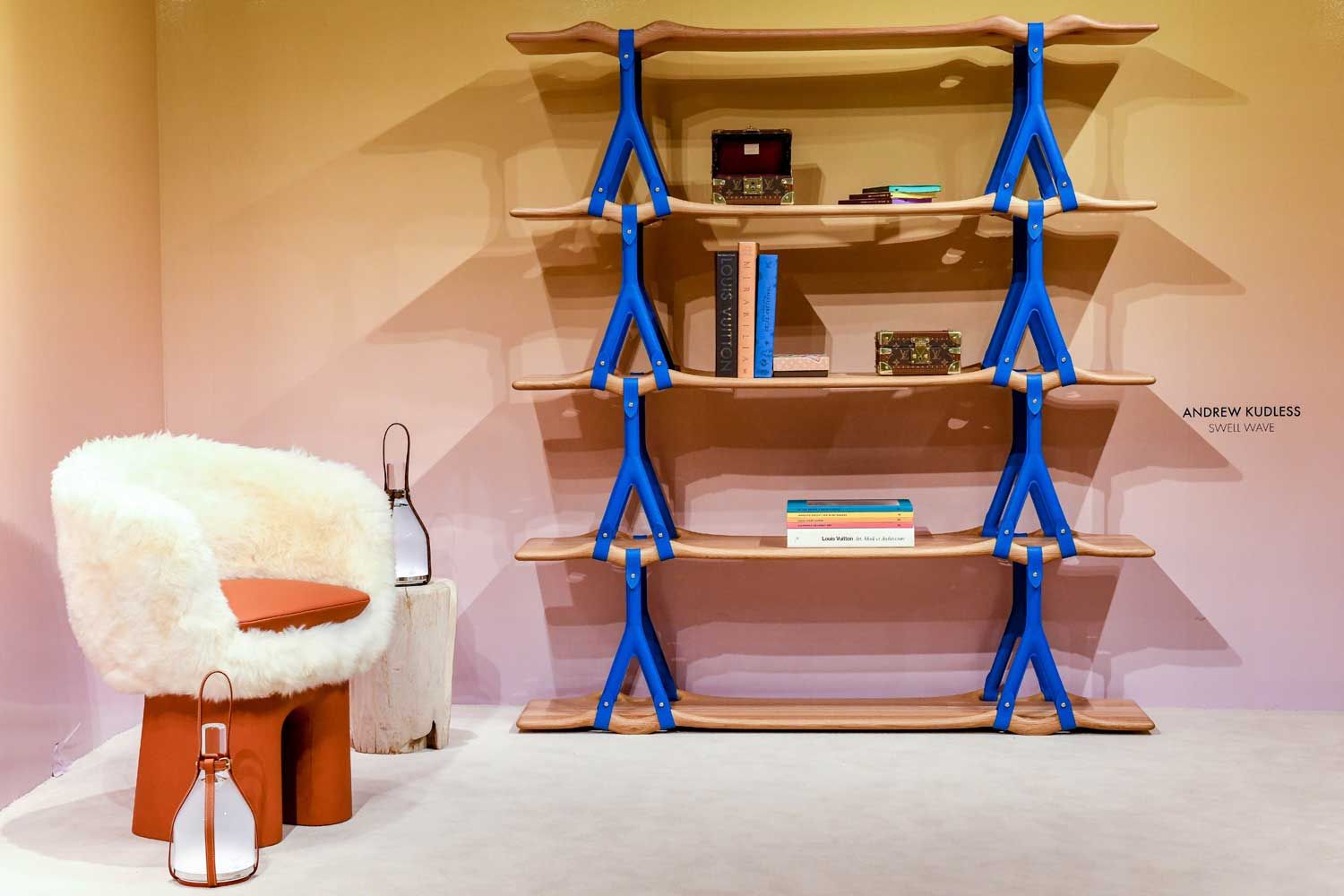 A standout piece from the collection was the Swell Shelf by American designer Andrew Kudless (Image: Louis Vuitton)