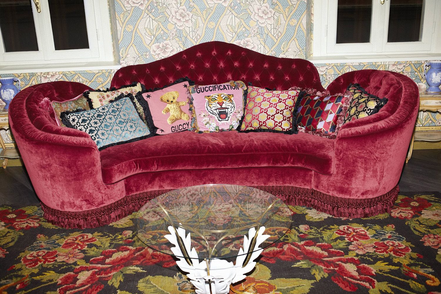 Gucci fans took a step into the colourful and creative universe of Gucci at the unveiling of the Gucci Décor pop-up boutique at the Salone del Mobile in 2019 (Image: Gucci)