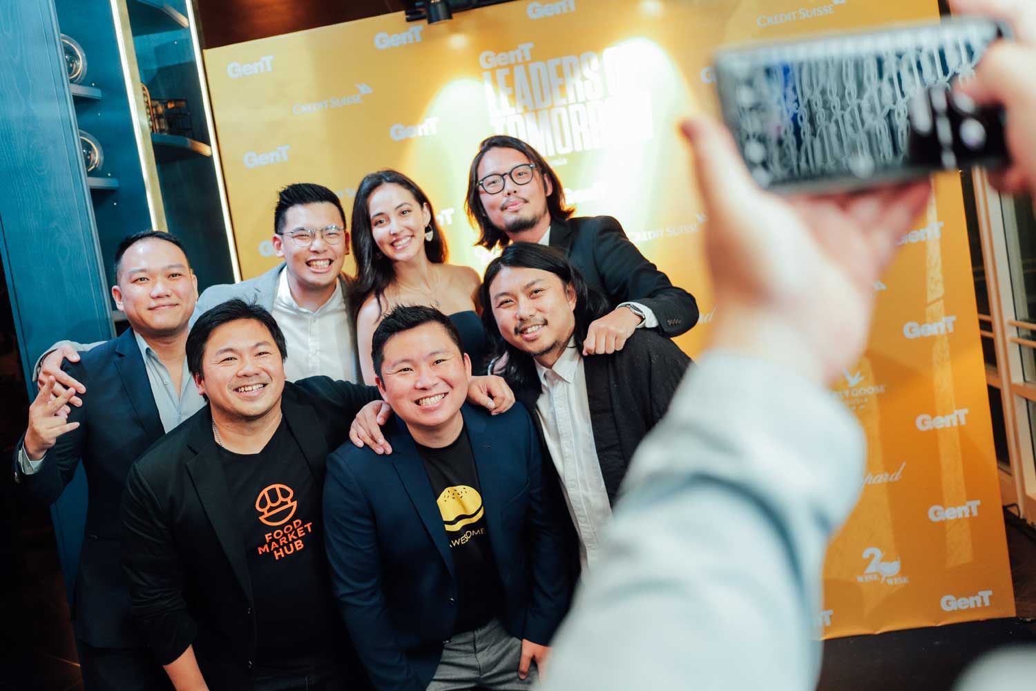 Clockwise from left: Patrick Chow, John-Hans Oei, Farah Ann Abdul Hadi, Shin Tseng, Shin Chang, Ren Yi Chin and Anthony See