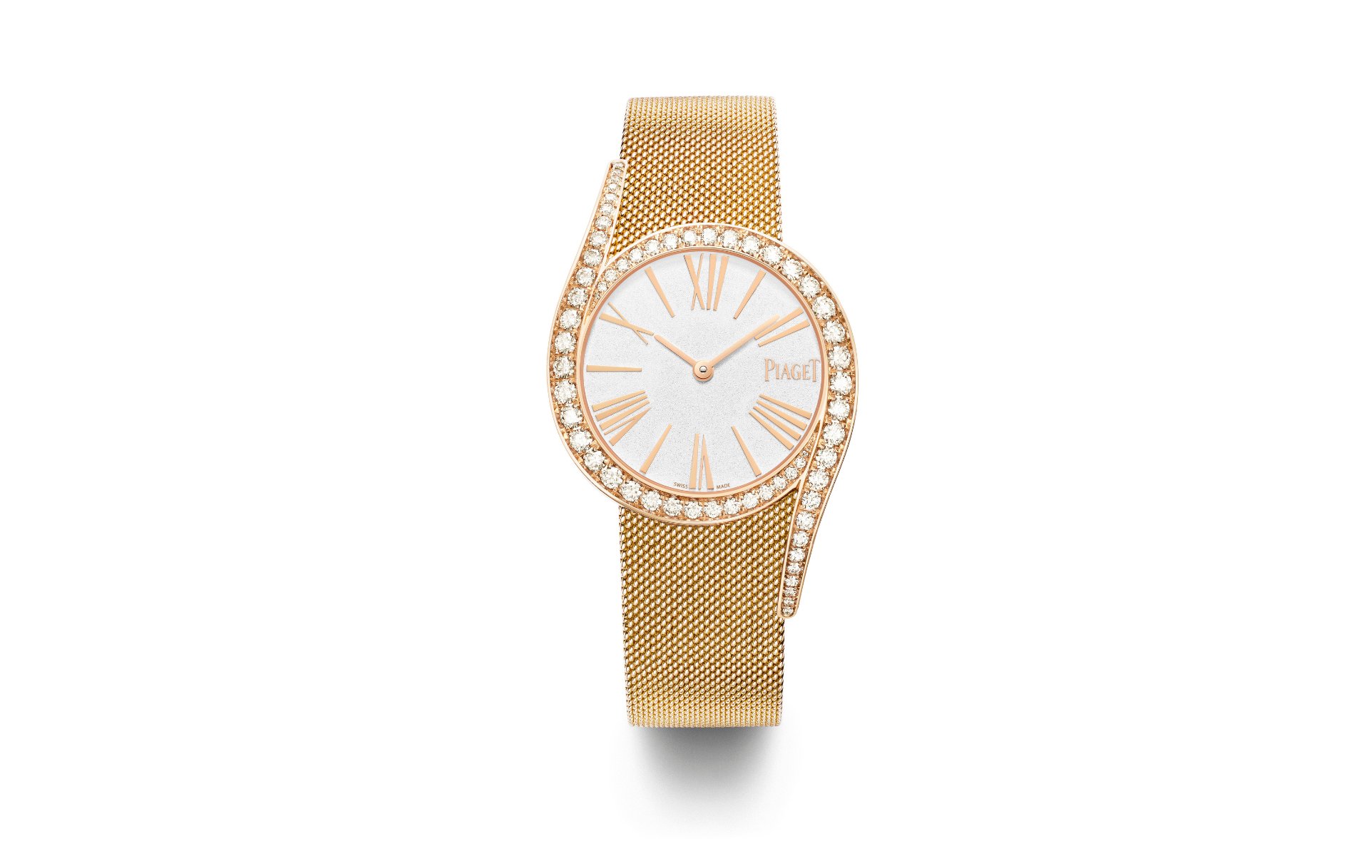 Radiating with whimsical and extravagant energy, this Piaget Limelight Gala watch in rose gold boasts brilliant diamonds.
