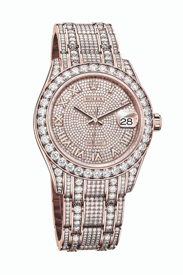Rolex Oyster Perpetual Pearlmaster 39 in 18k Everose gold set with diamonds (Photo: Rolex)