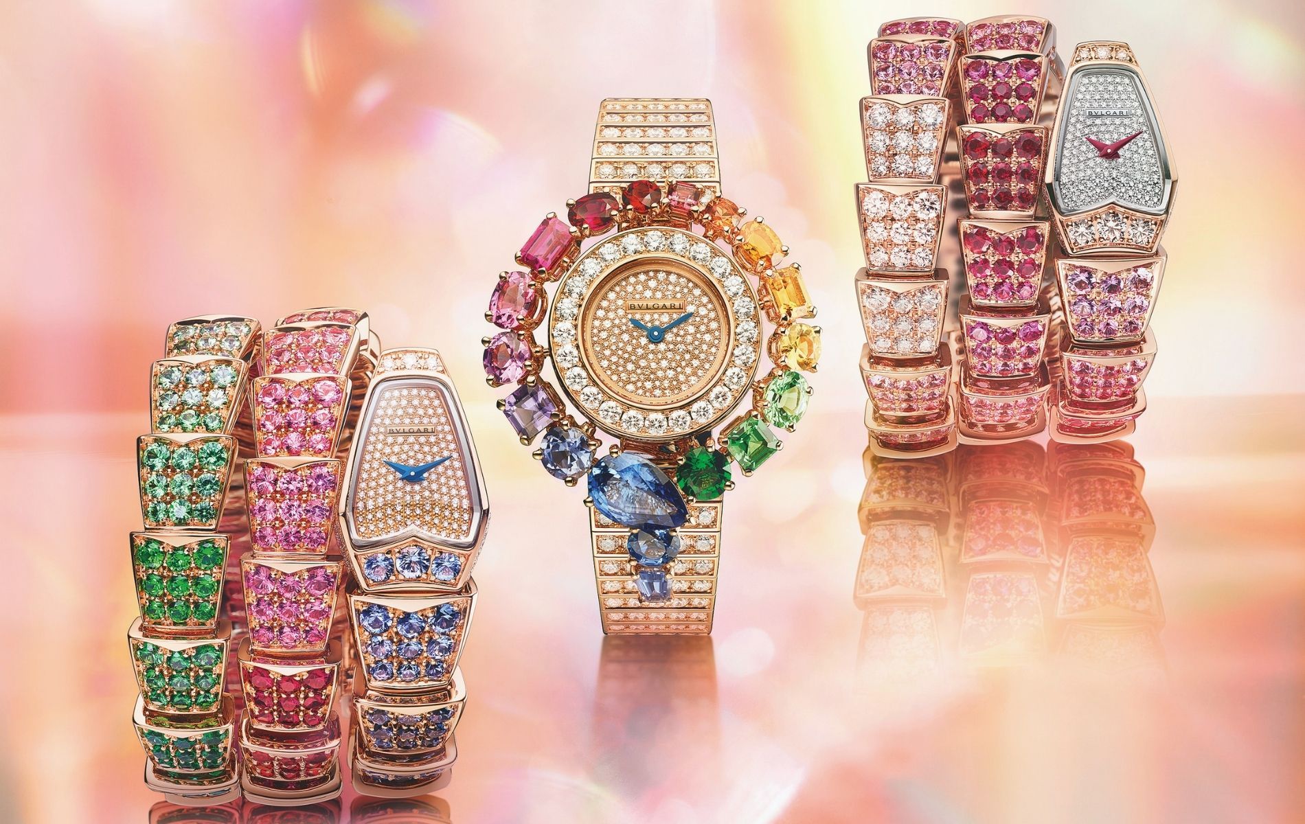 'Tis the season to be jolly! Keep scrolling for watches that reflect the colours of the festive season. (Photo: Bulgari)