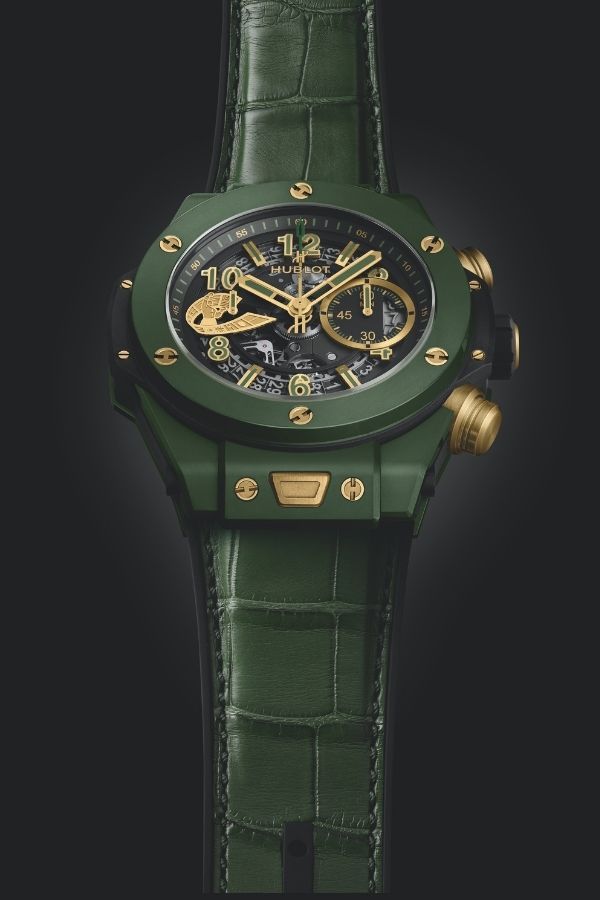 Hublot Big Bang Unico WBC in green ceramic case (Photo: Hublot)
